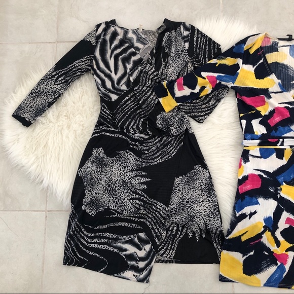 Bundle of 2 EUC Wrap Dresses, XXS/XS - Picture 4 of 6